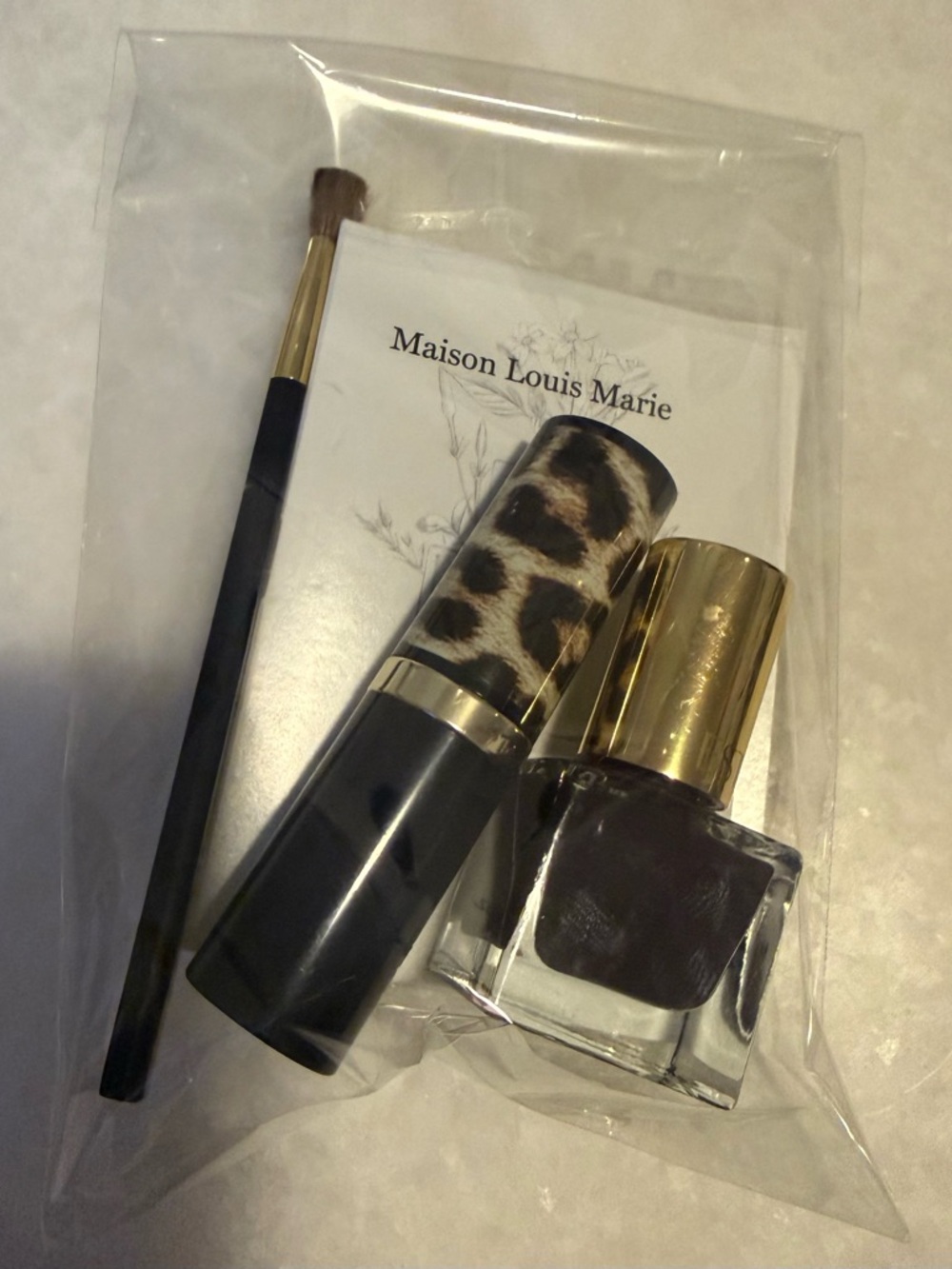 Estée Lauder Makeup Lot- Nail Polish, Lipstick, Makeup Brush and Sample Perfume